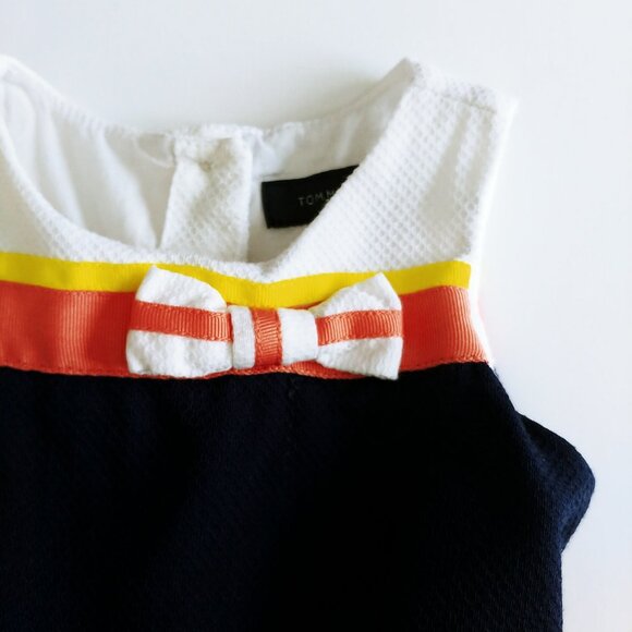 Tommy Hilfiger Textured Sleeveless Multi-Colour Stripe Dress size 3-6 Months - Picture 9 of 13